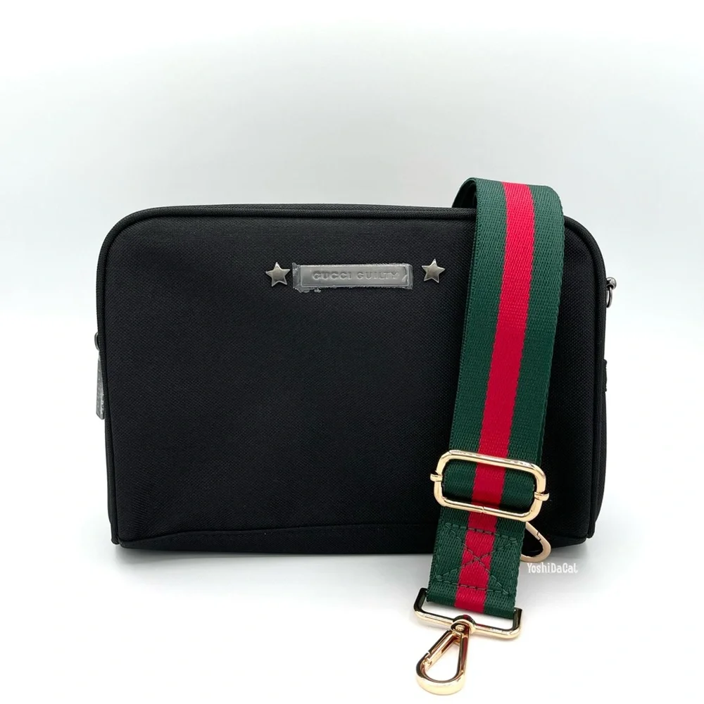 🆕 Gucci Guilty Beauty Cosmetic Case to Crossbody Bag Purse, Black, New Handbag - Picture 10 of 10